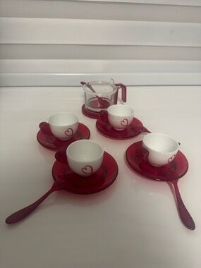 Guzzini vintage Love Line espresso set